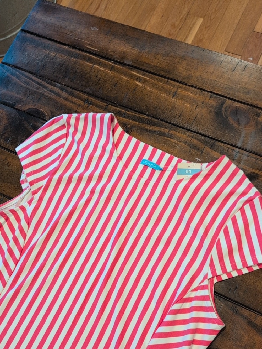J. McLaughlin Helena Vertical Stripe Dress Catalina Cloth - Picture 3 of 6